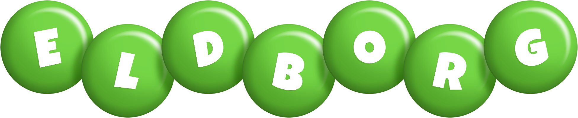 Eldborg candy-green logo