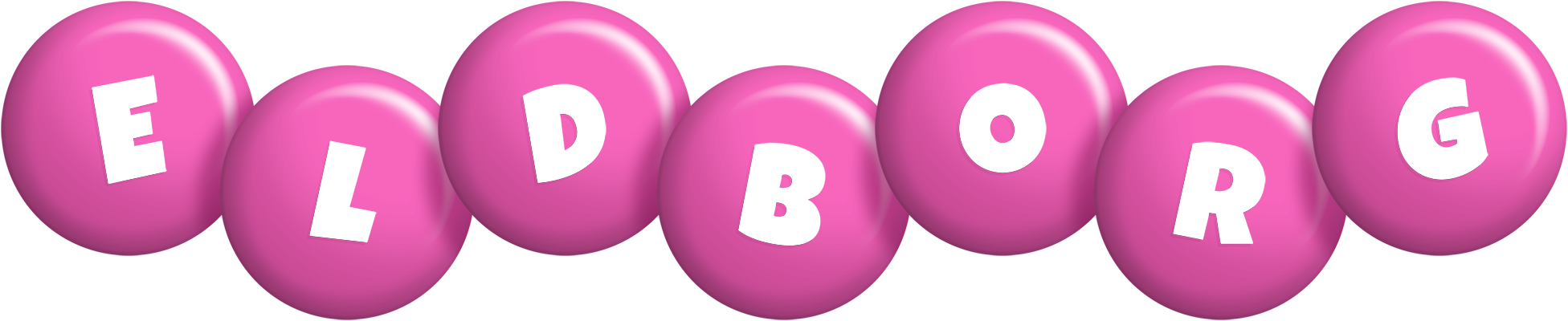 Eldborg candy-pink logo