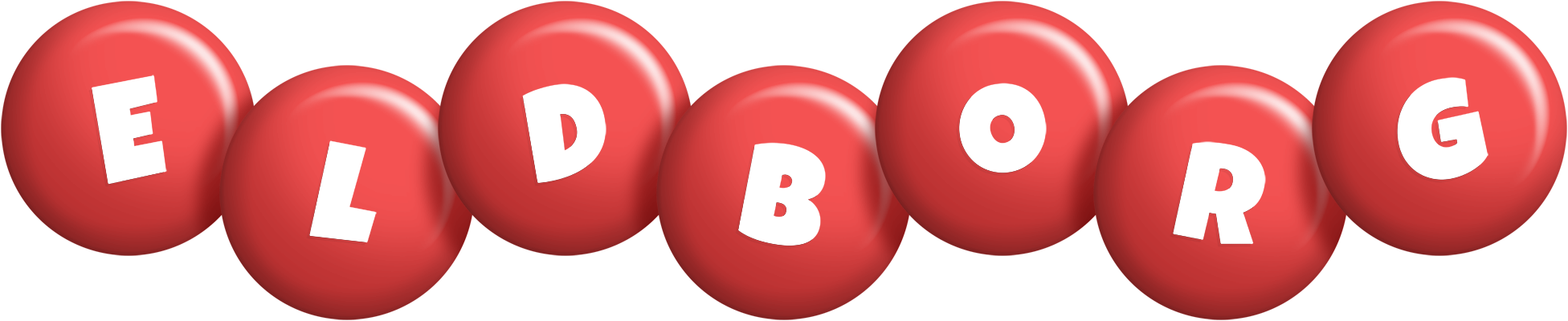 Eldborg candy-red logo