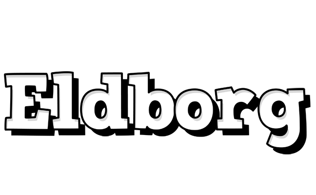 Eldborg snowing logo