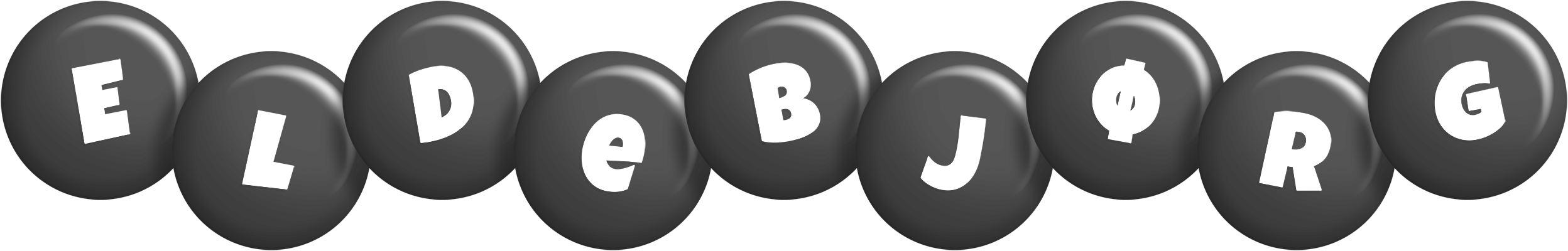 Eldebjørg candy-black logo