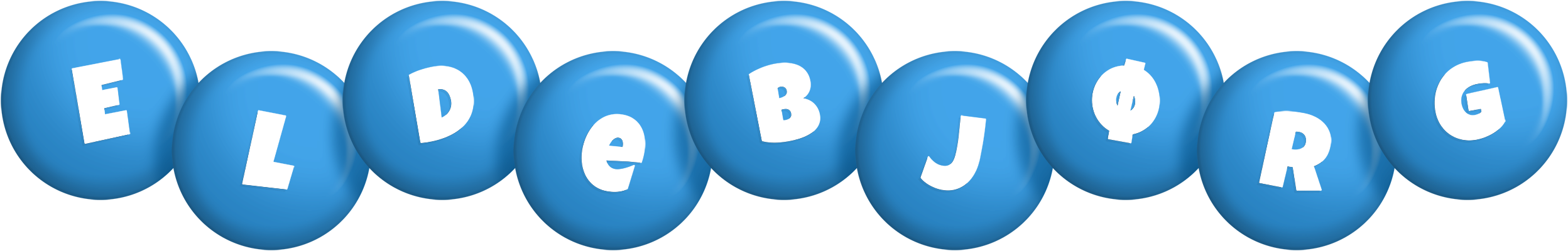 Eldebjørg candy-blue logo