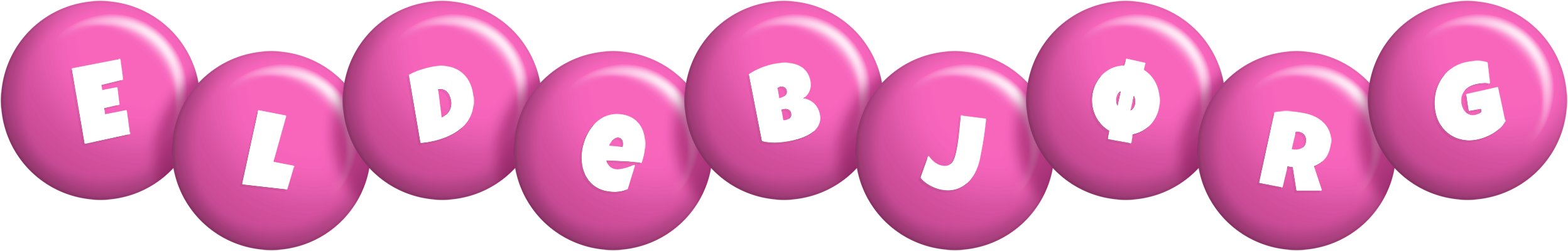 Eldebjørg candy-pink logo