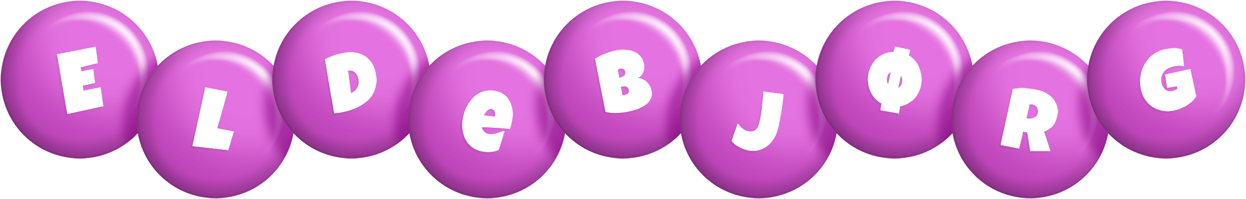 Eldebjørg candy-purple logo