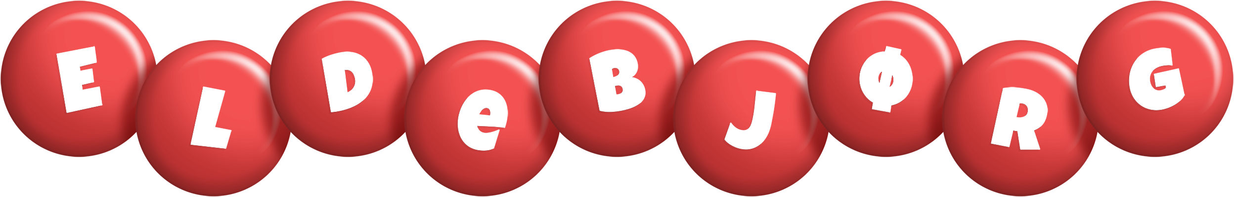 Eldebjørg candy-red logo