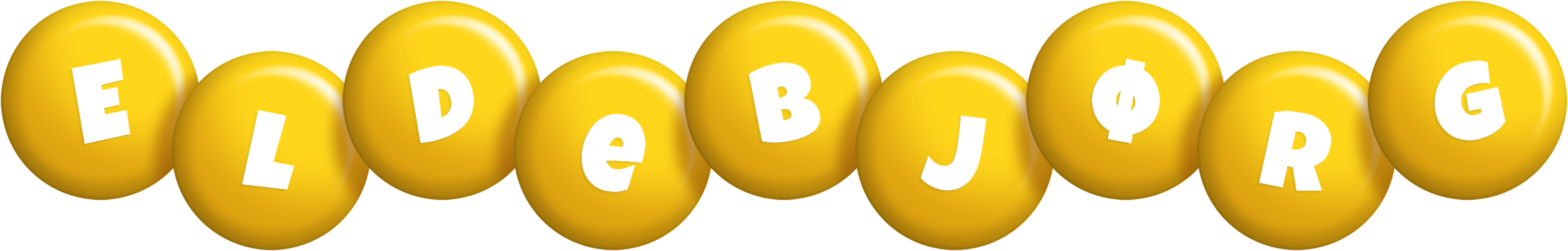 Eldebjørg candy-yellow logo
