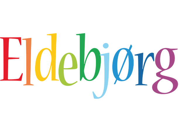 Eldebjørg birthday logo