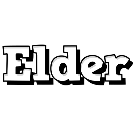 Elder snowing logo