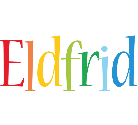 Eldfrid birthday logo