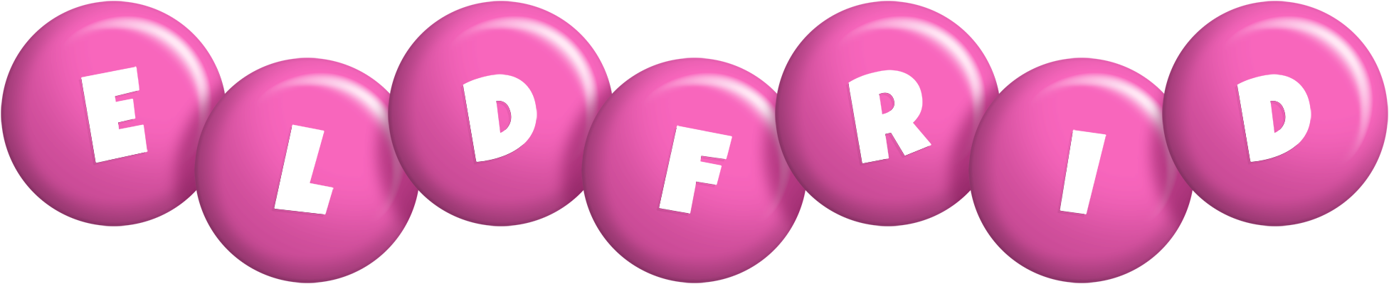Eldfrid candy-pink logo