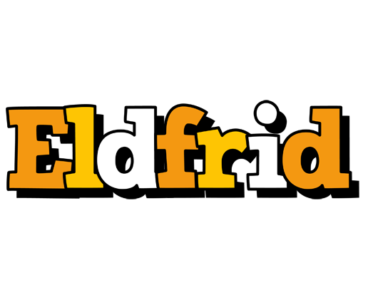 Eldfrid cartoon logo