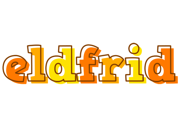 Eldfrid desert logo