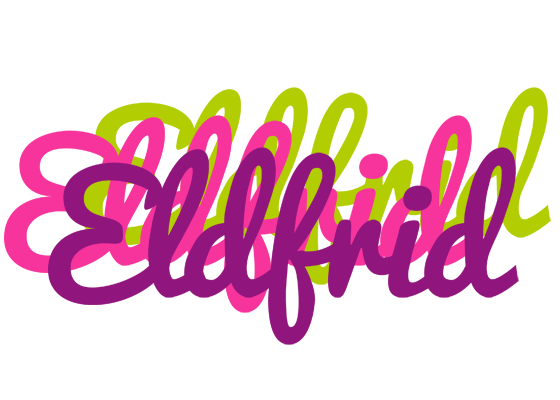 Eldfrid flowers logo