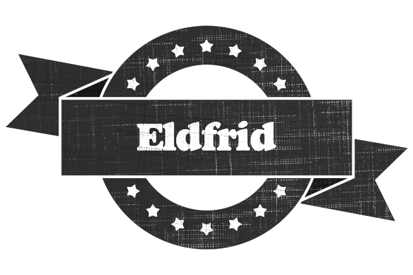 Eldfrid grunge logo
