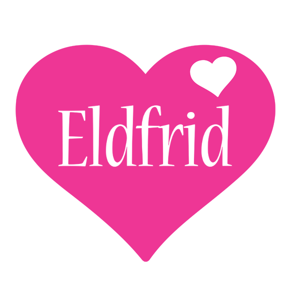 Eldfrid love-heart logo