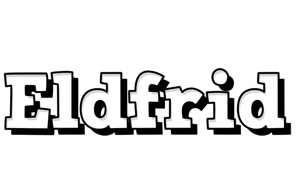 Eldfrid snowing logo