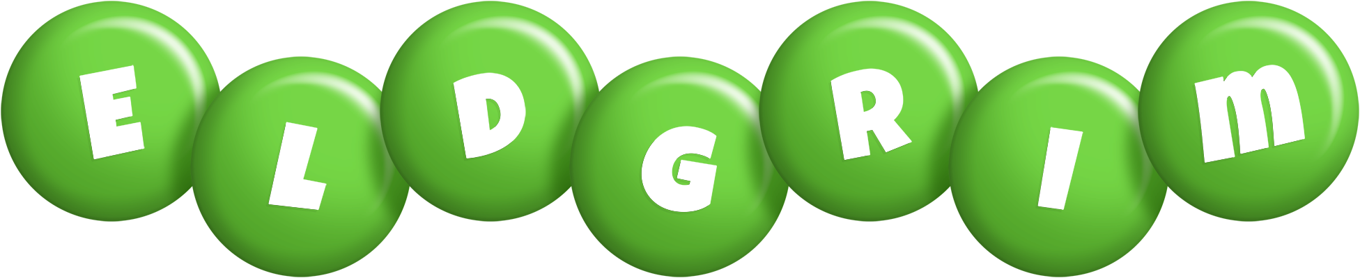 Eldgrim candy-green logo