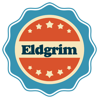 Eldgrim labels logo