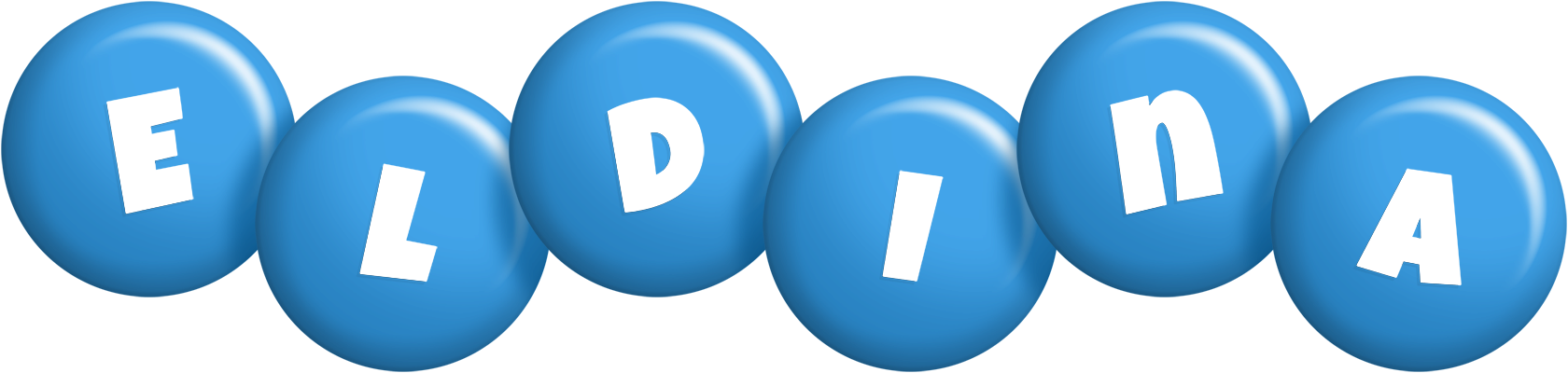 Eldina candy-blue logo