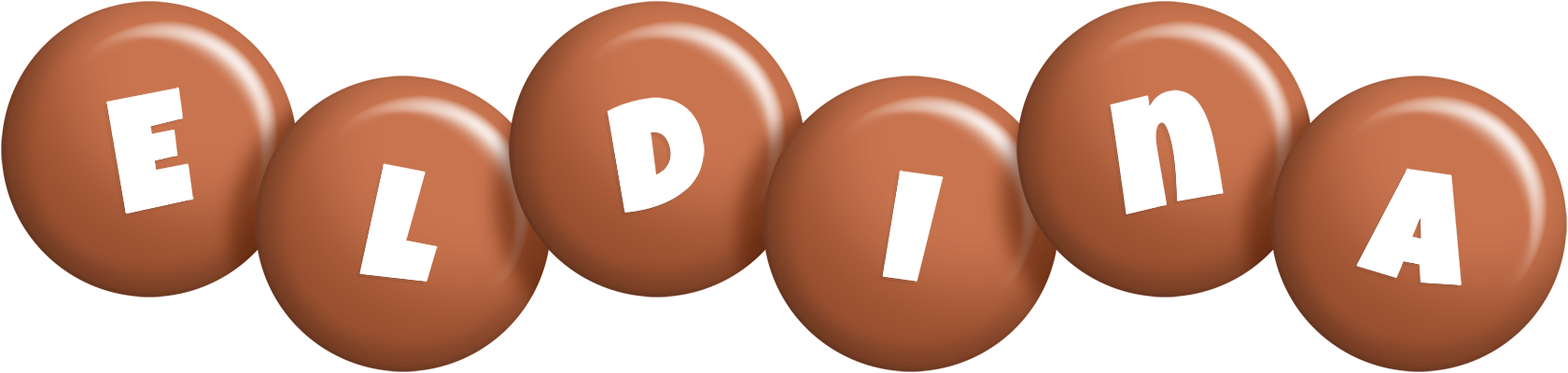 Eldina candy-brown logo
