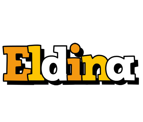 Eldina cartoon logo