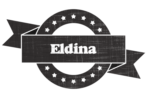 Eldina grunge logo