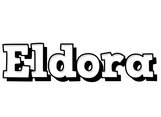 Eldora snowing logo