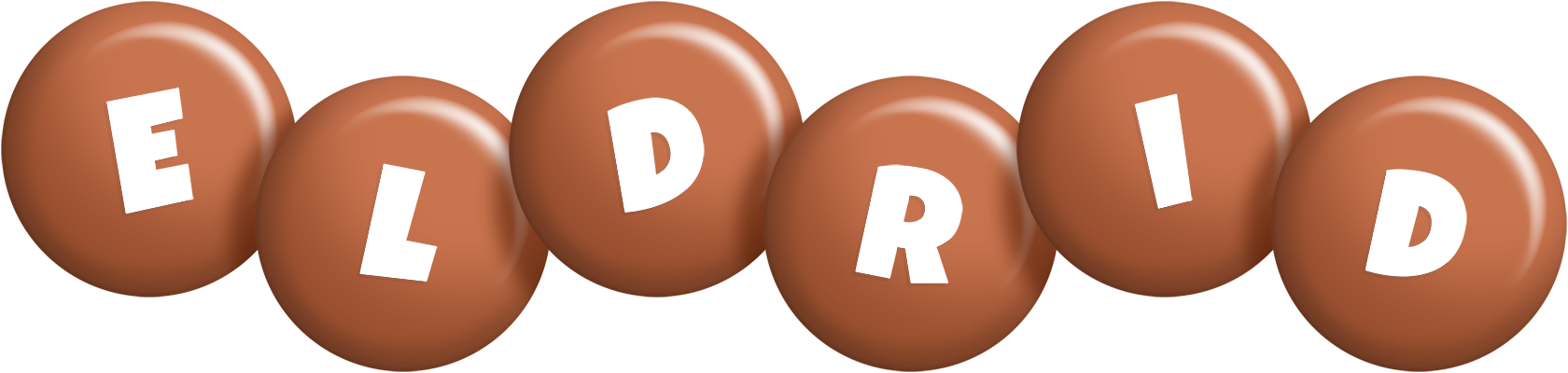 Eldrid candy-brown logo