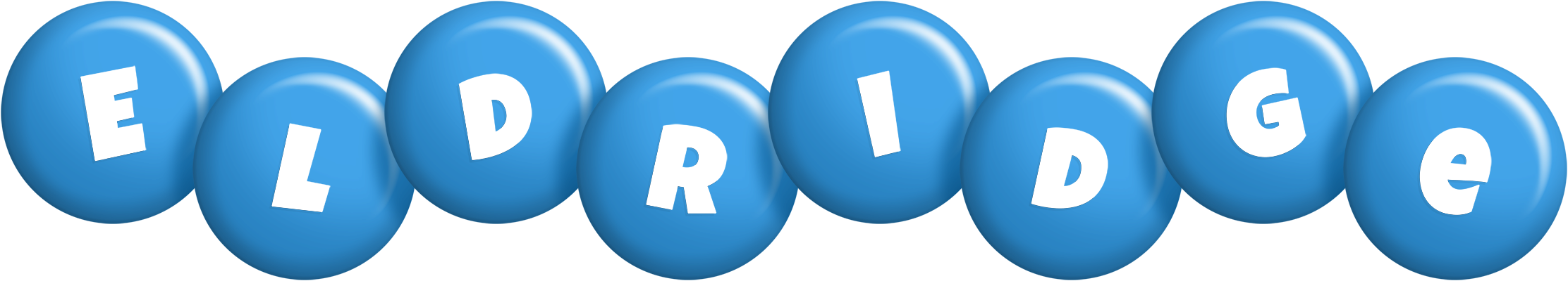Eldridge candy-blue logo