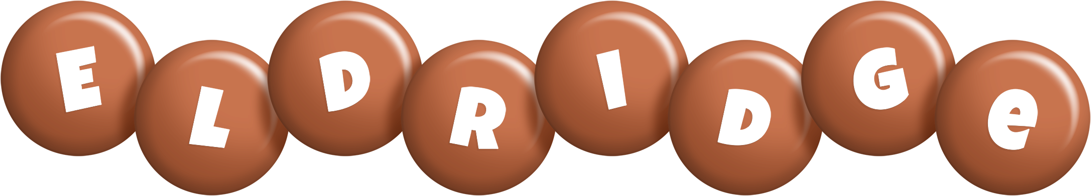 Eldridge candy-brown logo