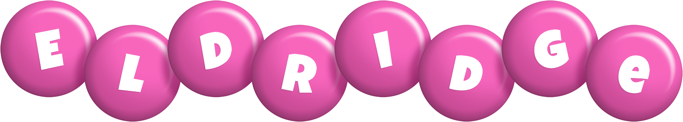 Eldridge candy-pink logo
