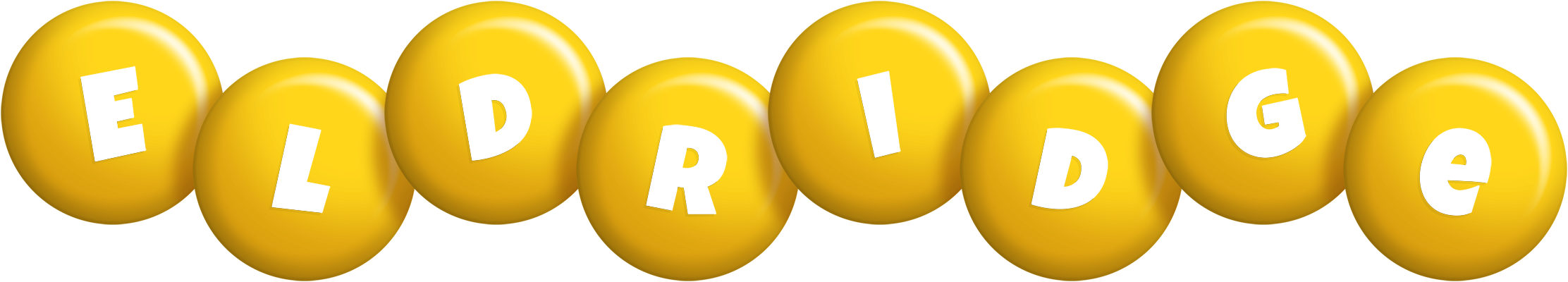 Eldridge candy-yellow logo