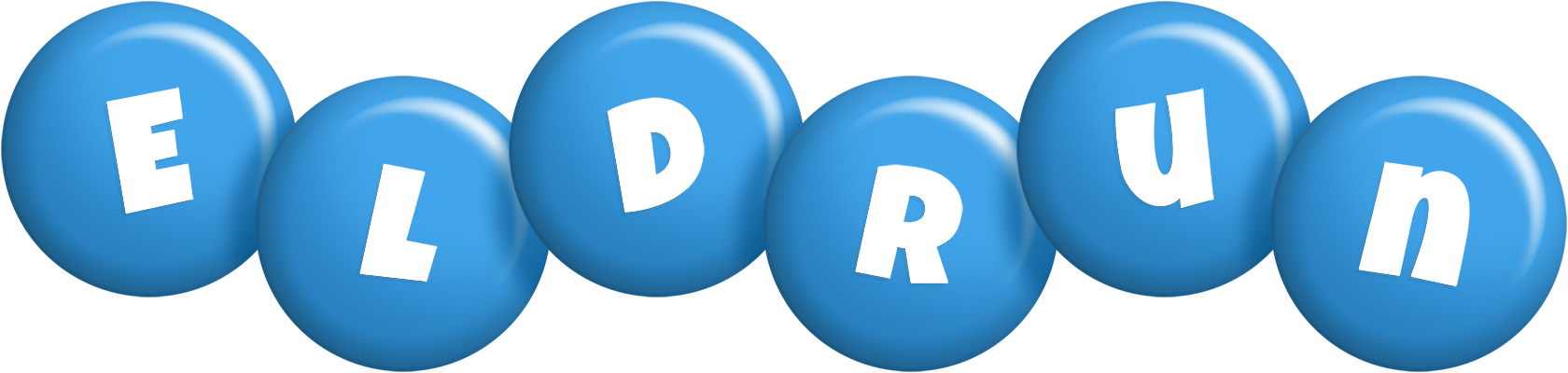 Eldrun candy-blue logo
