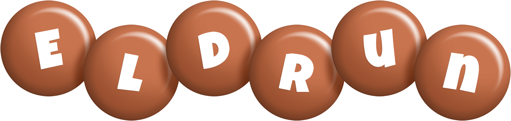 Eldrun candy-brown logo