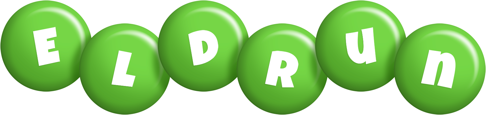 Eldrun candy-green logo