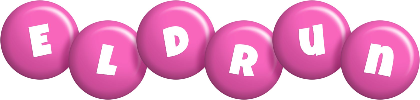 Eldrun candy-pink logo
