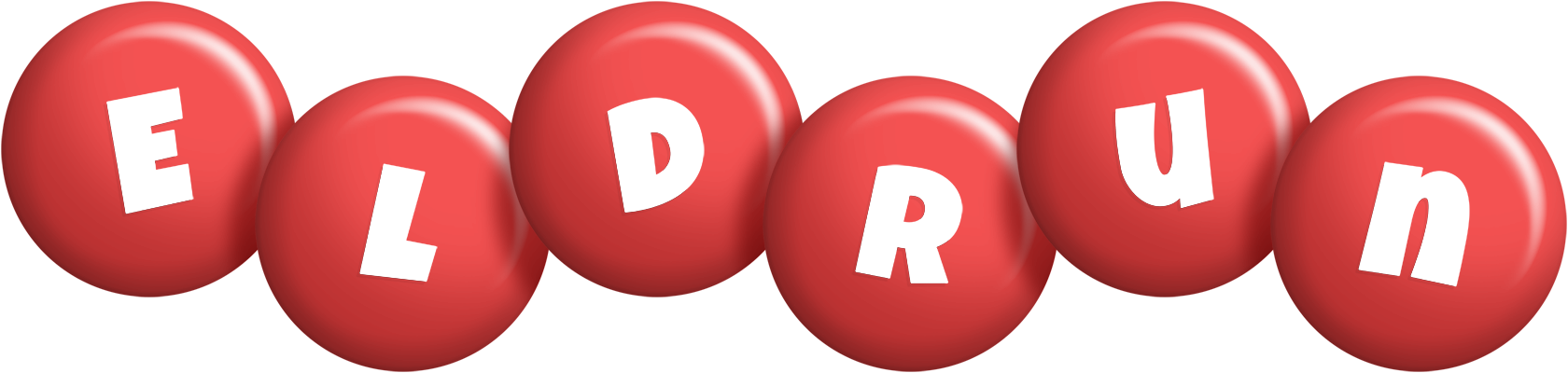 Eldrun candy-red logo