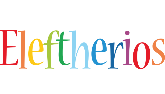Eleftherios birthday logo
