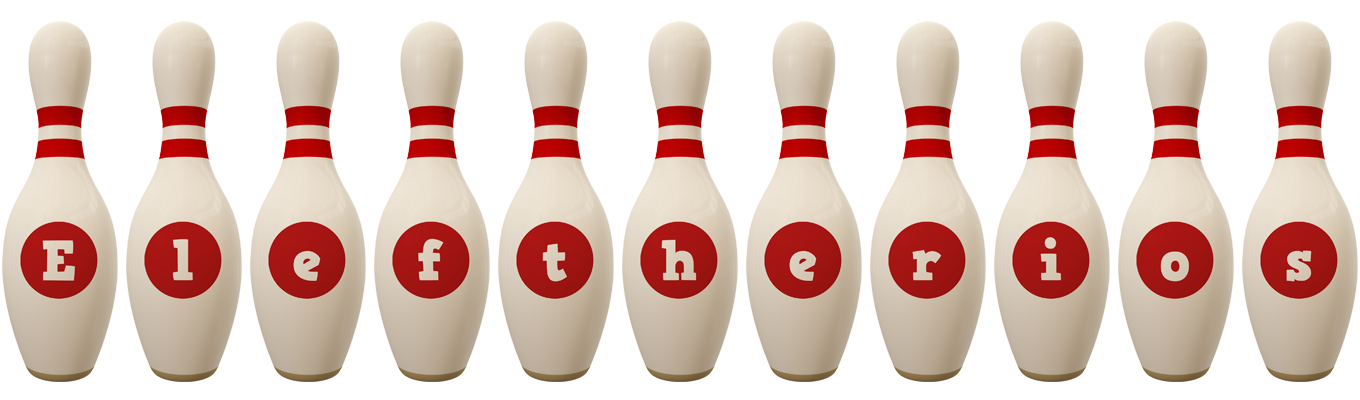 Eleftherios bowling-pin logo