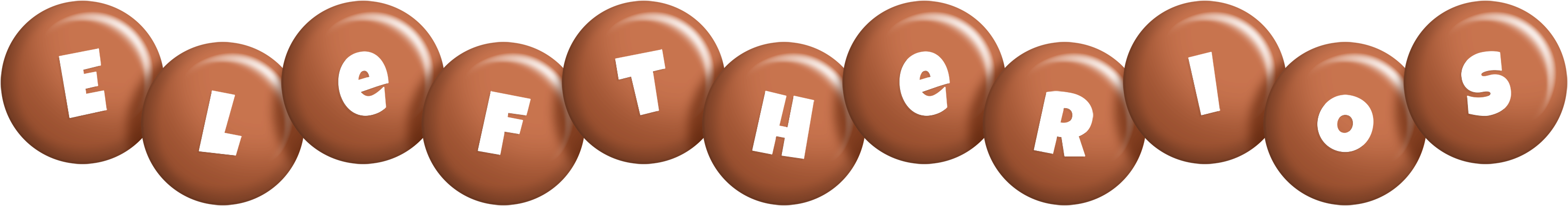 Eleftherios candy-brown logo