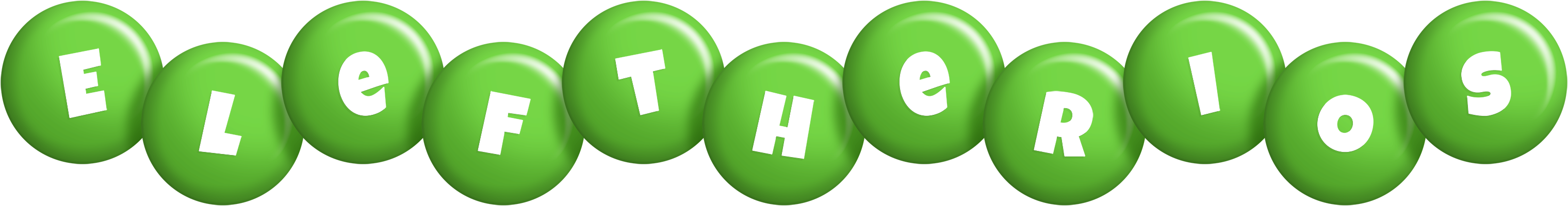 Eleftherios candy-green logo