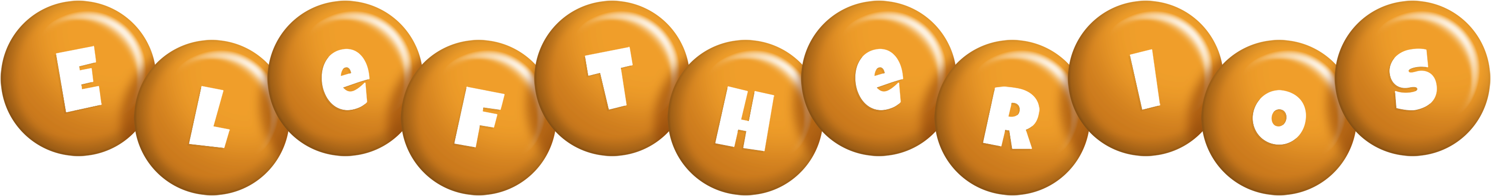 Eleftherios candy-orange logo