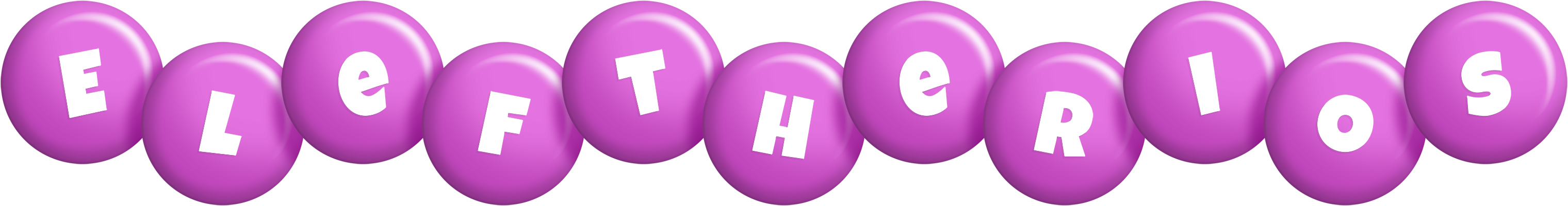 Eleftherios candy-purple logo