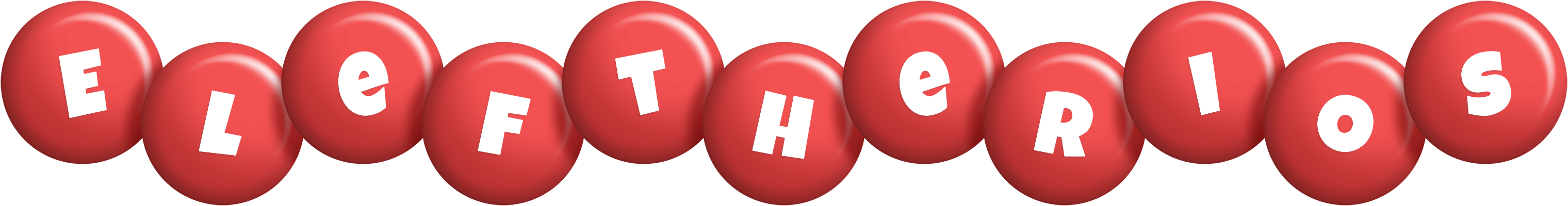 Eleftherios candy-red logo