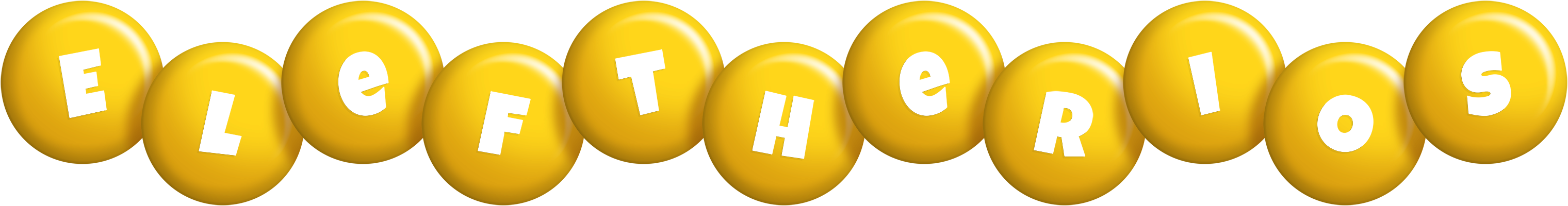 Eleftherios candy-yellow logo
