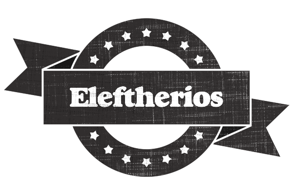 Eleftherios grunge logo