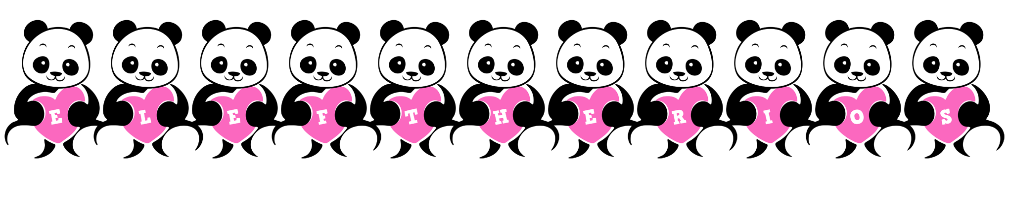 Eleftherios love-panda logo
