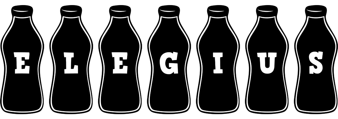 Elegius bottle logo