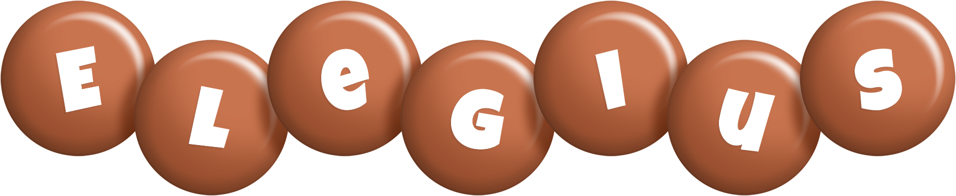 Elegius candy-brown logo