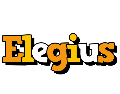 Elegius cartoon logo
